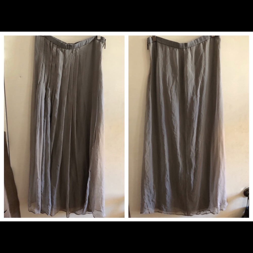 Brunello Cucinelli Silk Chiffon long skirt size 6